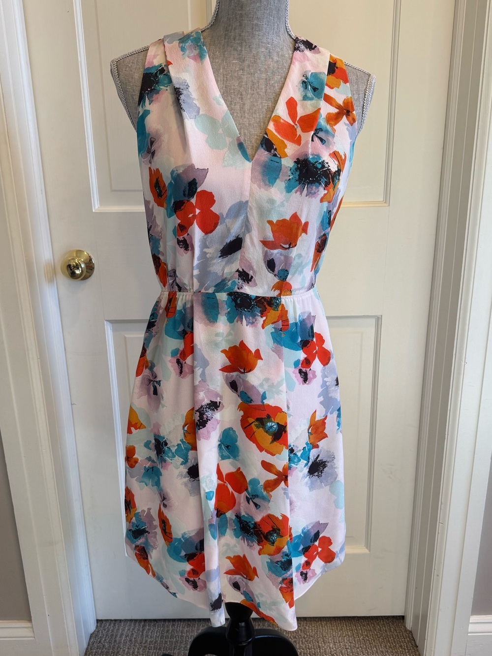 Rebecca Taylor Sleeveless Silk Floral Dresss
